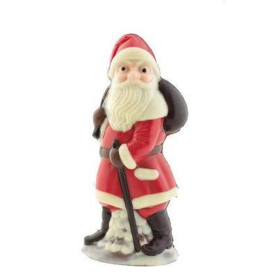Hand painted medium Father Christmas in red coat.