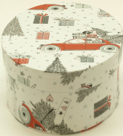 Christmas Oval gift box with 36 luxury handmade chocolate truffles