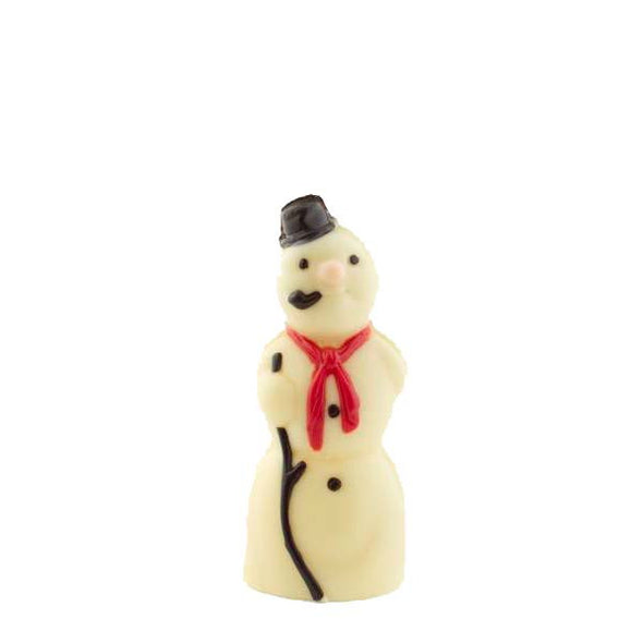 Handpainted white chocolate snowman